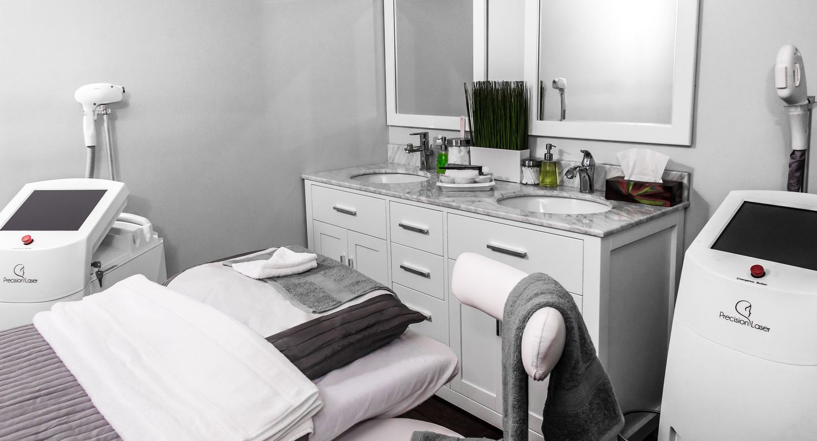 Bright modern treatment room at The London Health and IV Clinic